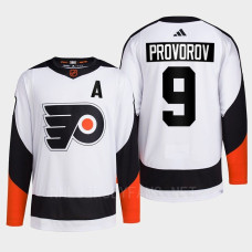 Philadelphia Flyers 2022 Reverse Retro 2.0 Ivan Provorov White Authentic Primegreen Jersey Men's