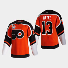 Philadelphia Flyers Kevin Hayes #13 2021 Lake Tahoe Outdoor Games Authentic Patch Orange Jersey