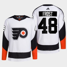 Philadelphia Flyers 2022 Reverse Retro 2.0 Morgan Frost White Authentic Primegreen Jersey Men's