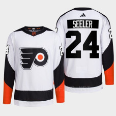 Philadelphia Flyers 2022 Reverse Retro 2.0 Nick Seeler White Authentic Primegreen Jersey Men's