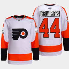 Nicolas Deslauriers #44 Philadelphia Flyers White Jersey 2022 Primegreen Authentic Away