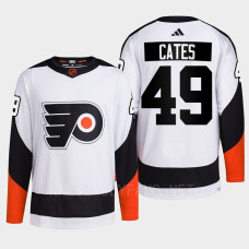 Philadelphia Flyers 2022 Reverse Retro 2.0 Noah Cates White Authentic Primegreen Jersey Men's