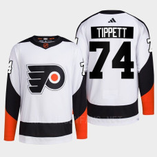 Philadelphia Flyers 2022 Reverse Retro 2.0 Owen Tippett White Authentic Primegreen Jersey Men's