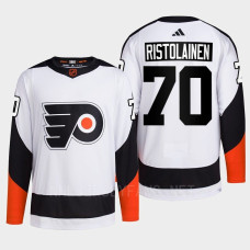 Philadelphia Flyers 2022 Reverse Retro 2.0 Rasmus Ristolainen White Authentic Primegreen Jersey Men's