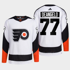 Philadelphia Flyers 2022 Reverse Retro 2.0 Tony DeAngelo White Authentic Primegreen Jersey Men's