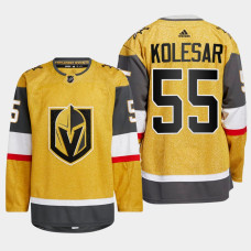 Keegan Kolesar #55 Vegas Golden Knights Gold Jersey 2022-23 Home Authentic