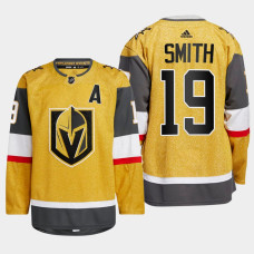 Reilly Smith #19 Vegas Golden Knights Gold Jersey 2022-23 Home Authentic