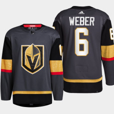 Vegas Golden Knights Shea Weber Black Home Authentic Primegreen Jersey 2022