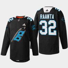 Antti Raanta Carolina Hurricanes Panthers Night 2022 Black #32 Jersey Warm-up sweater