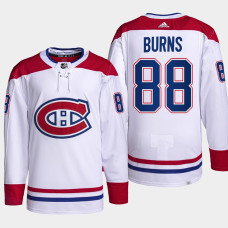 Brent Burns #88 Carolina Hurricanes White Jersey 2022-23 Authentic Pro Away PrimeGreen