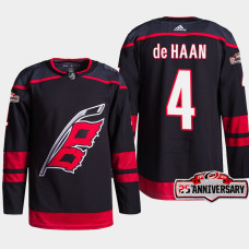 Carolina Hurricanes Calvin de Haan Black Home Authentic Jersey 2022-23