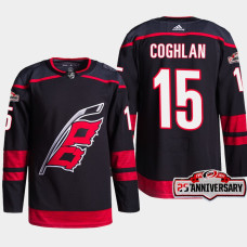 Carolina Hurricanes Dylan Coghlan Black 25th Anniversary Authentic Home Jersey 2022-23