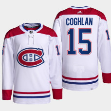 Dylan Coghlan #15 Carolina Hurricanes White Jersey 2022-23 Authentic Pro Away PrimeGreen