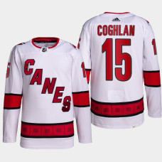 Dylan Coghlan #15 Carolina Hurricanes White Jersey 2022 Primegreen Authentic Away