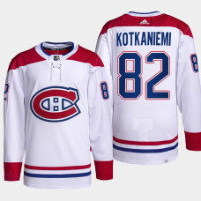 Jesperi Kotkaniemi #82 Carolina Hurricanes White Jersey 2022-23 Authentic Pro Away PrimeGreen