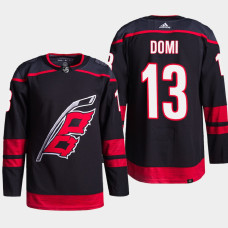 Carolina Hurricanes Max Domi Black Primegreen Authentic Pro Alternate Jersey 2022