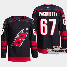 Carolina Hurricanes Max Pacioretty Black 25th Anniversary Authentic Home Jersey 2022-23