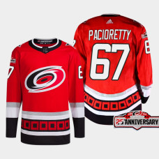 Max Pacioretty #67 Carolina Hurricanes Red Jersey 2022-23 Third 25th Anniversary