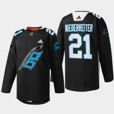 Nino Niederreiter Carolina Hurricanes Panthers Night 2022 Black #21 Jersey Warm-up sweater