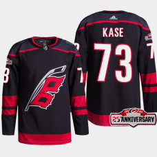 Carolina Hurricanes Ondrej Kase Black 25th Anniversary Authentic Home Jersey 2022-23