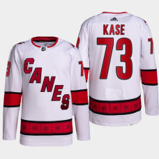 Ondrej Kase #73 Carolina Hurricanes White Jersey 2022 Primegreen Authentic Away