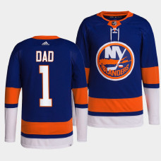 2022 Fathers Day Gift New York Islanders Royal Greatest Dad Jersey Primegreen