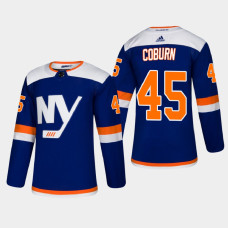 New York Islanders Braydon Coburn #45 2021 Alternate Authentic Blue Jersey