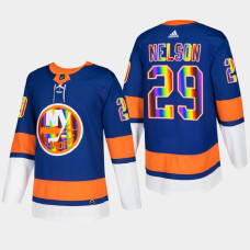 Brock Nelson New York Islanders Pride Night 2022 Royal #29 Jersey HockeyIsForEveryone