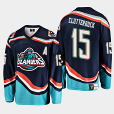 Cal Clutterbuck New York Islanders #15 Navy Reverse Retro 2.0 Jersey 2022-23 Replica