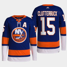 Cal Clutterbuck #15 New York Islanders Royal Jersey 2022 Home Primegreen Authentic Pro