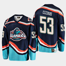 Casey Cizikas New York Islanders #53 Navy Reverse Retro 2.0 Jersey 2022-23 Replica