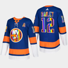 Josh Bailey New York Islanders Pride Night 2022 Royal #12 Jersey HockeyIsForEveryone