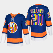 Kieffer Bellows New York Islanders Pride Night 2022 Royal #20 Jersey HockeyIsForEveryone