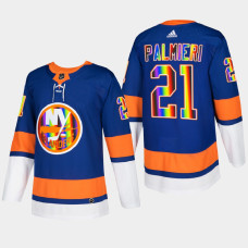 Kyle Palmieri New York Islanders Pride Night 2022 Royal #21 Jersey HockeyIsForEveryone