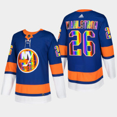 Oliver Wahlstrom New York Islanders Pride Night 2022 Royal #26 Jersey HockeyIsForEveryone