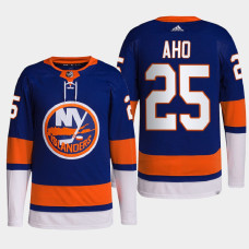 Sebastian Aho #25 New York Islanders Royal Jersey 2022 Home Primegreen Authentic Pro