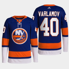 Semyon Varlamov #40 New York Islanders Royal Jersey 2022 Home Primegreen Authentic Pro