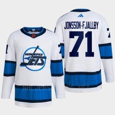 Axel Jonsson-Fjallby Reverse Retro 2.0 2022 Winnipeg Jets White Jersey Authentic Primegreen #71