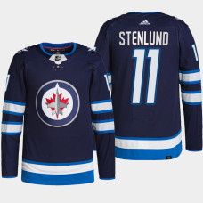 Winnipeg Jets Kevin Stenlund Navy Home Primegreen Authentic Jersey 2022