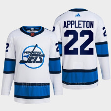 Mason Appleton Reverse Retro 2.0 2022 Winnipeg Jets White Jersey Authentic Primegreen #22