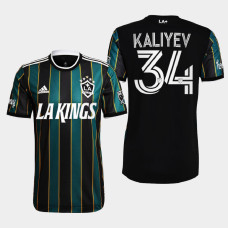 Arthur Kaliyev Los Angeles Kings LA Galaxy Night 2022 Black #34 Jersey