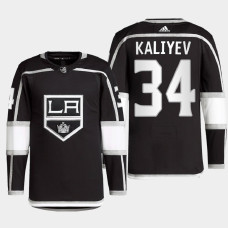 Arthur Kaliyev #34 Los Angeles Kings Black Jersey 2022 Home Primegreen Authentic Pro