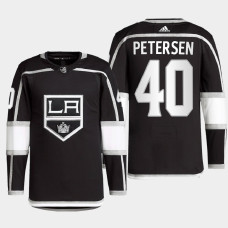 Cal Petersen #40 Los Angeles Kings Black Jersey 2022 Home Primegreen Authentic Pro