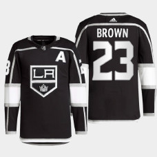 Los Angeles Kings Dustin Brown Black Primegreen Authentic Pro Home Jersey 2022