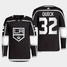 Jonathan Quick #32 Los Angeles Kings Black Jersey 2022 Home Primegreen Authentic Pro