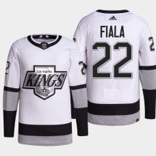 Kevin Fiala #22 Los Angeles Kings White Jersey 2022 Authentic Primegreen Away