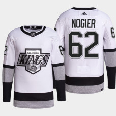 Los Angeles Kings Nelson Nogier White Primegreen Authentic Pro Away Jersey 2022