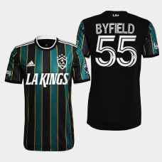 Quinton Byfield Los Angeles Kings LA Galaxy Night 2022 Black #55 Jersey