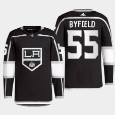 Quinton Byfield #55 Los Angeles Kings Black Jersey 2022 Home Primegreen Authentic Pro