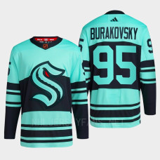 Seattle Kraken 2022 Reverse Retro 2.0 Andre Burakovsky Ice Blue Authentic Primegreen Jersey Men's